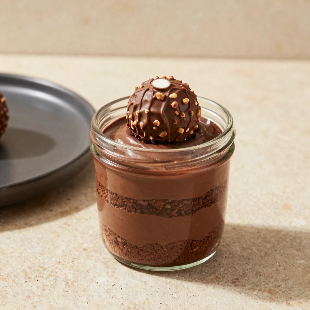 Ferrero Rocher Layered Jar Cake