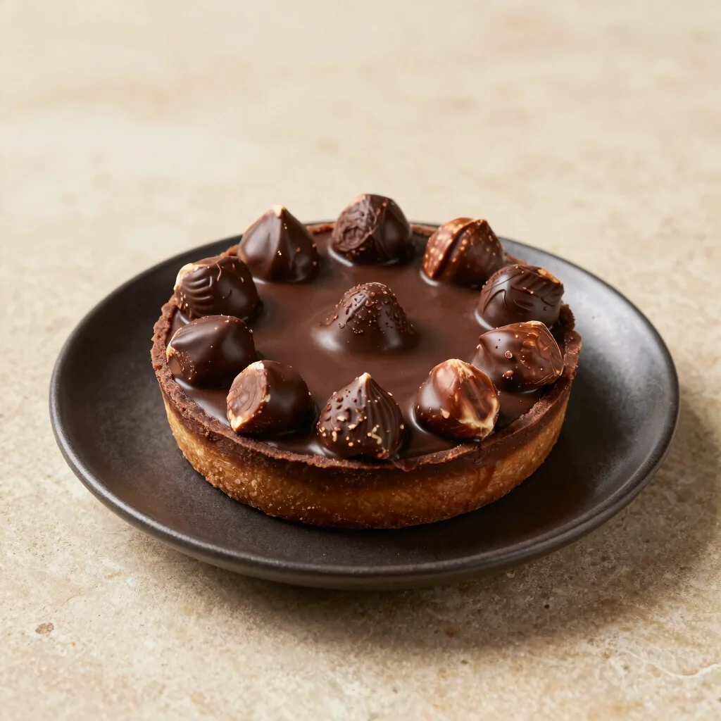Double Chocolate Hazelnut Fudgy Tart
